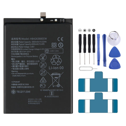 4000mAh HB426388EEW Li-Polymer Battery Replacement for Huawei Enjoy 20 Pro / Enjoy Z / Honor 30 Youth
