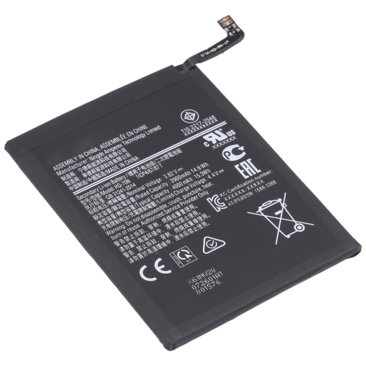 4000mAh HQ-70N for Samsung Galaxy A11 SM-A115 Li-ion Battery Replacement