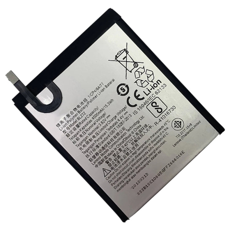 4000mAh BL272 for Lenovo K6 Power Li-Polymer Battery