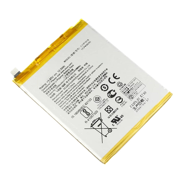 3250mAh C11P1618 Li-Polymer Battery for Asus ZenFone 4 ZE554KL / Zenfone 5 Lite ZC600KL