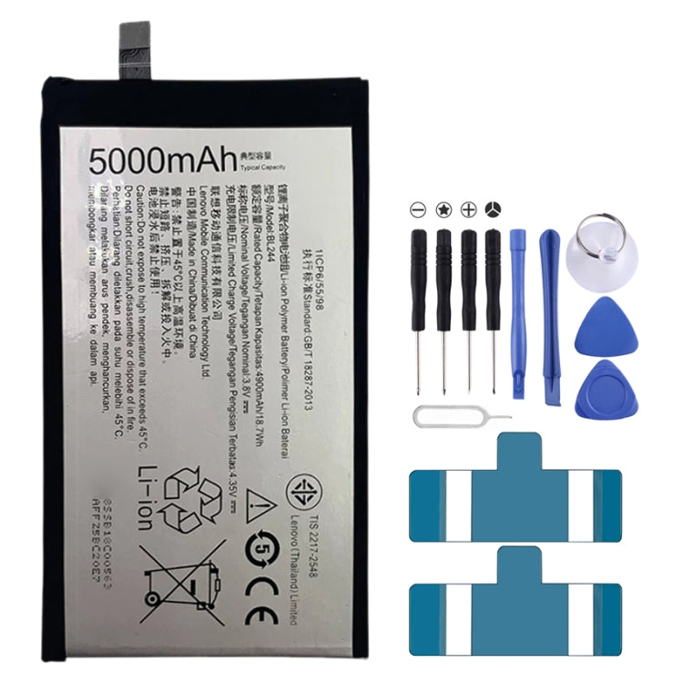5000mAh BL244 for Lenovo Vibe P1 Li-Polymer Battery
