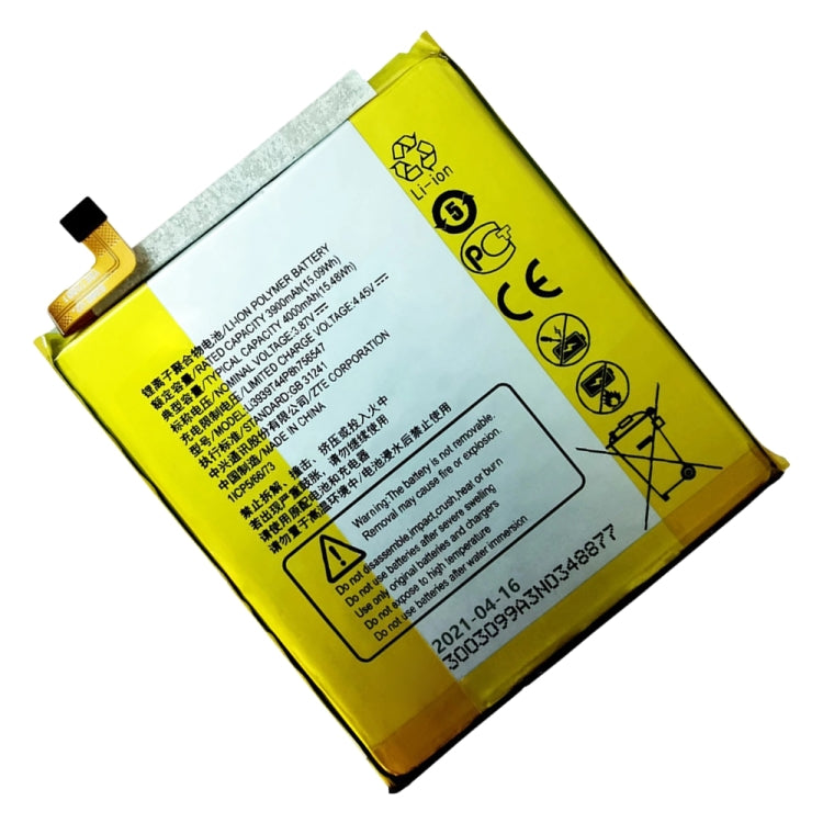3900mAh Li-ion Polymer Battery for ZTE Axon 10 Pro 5G / Axon 9 Pro