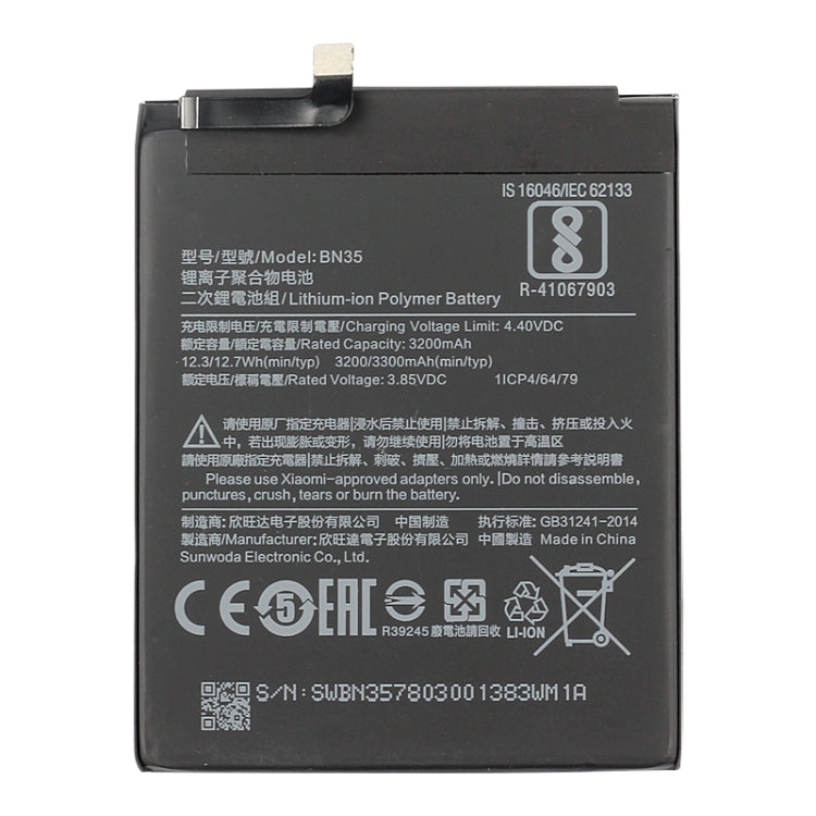 BN35 3200mAh for Xiaomi Redmi 5 Li-Polymer Battery