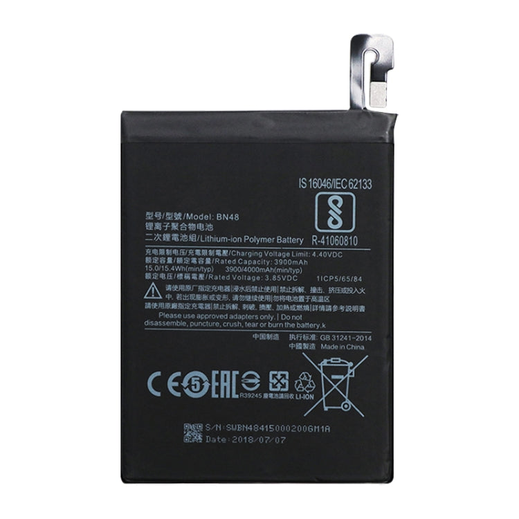 BN48 3900mAh for Xiaomi Redmi Note 6 Pro Li-Polymer Battery