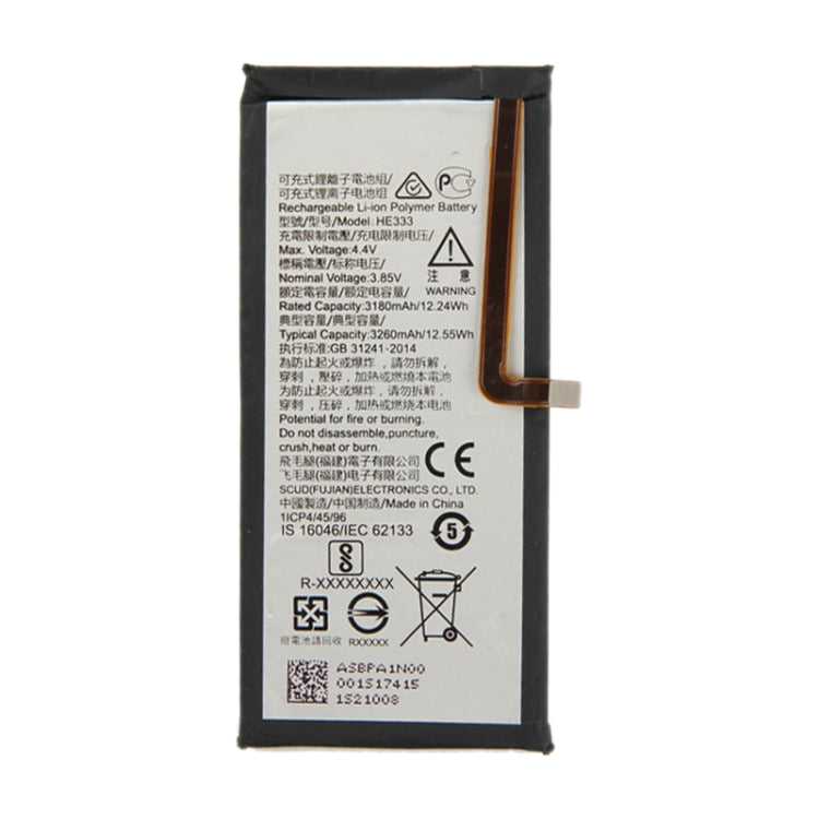 HE333 for Nokia 8 Sirocco Li-ion Polymer Battery