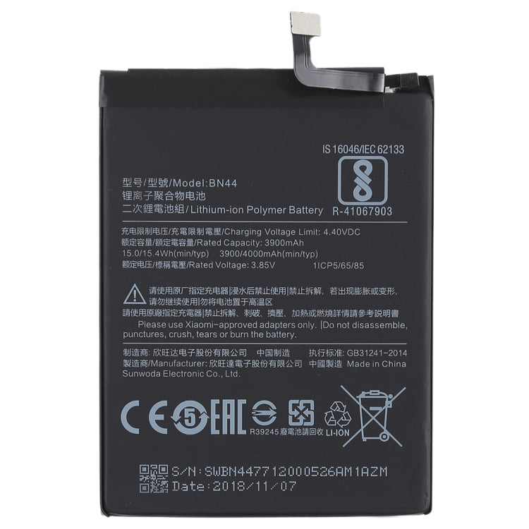 3900mAh BN44 for Xiaomi Redmi 5 Plus Li-Polymer Battery
