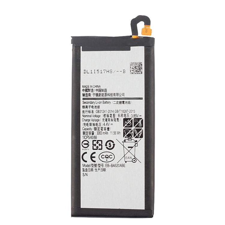 3000mAh Rechargeable Li-ion Battery EB-BA520ABE for Galaxy A5 (2017), A520F, A520F/DS