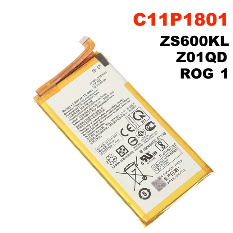 4000mAh C11P1801 Li-ion Battery for ASUS ROG Phone ZS600KL Z01QD