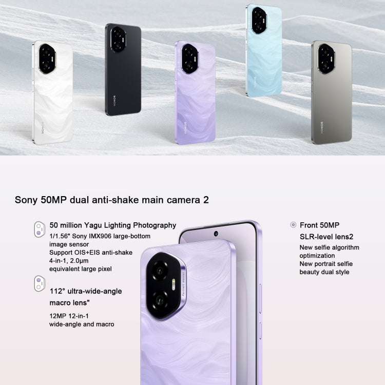 Honor 300, 8GB+256GB, Screen Fingerprint, 6.7 inch MagicOS 9.0 / Android 15 Snapdragon 7 Gen 3 Octa Core, Network: 5G, NFC, OTG, Not Support Google Play