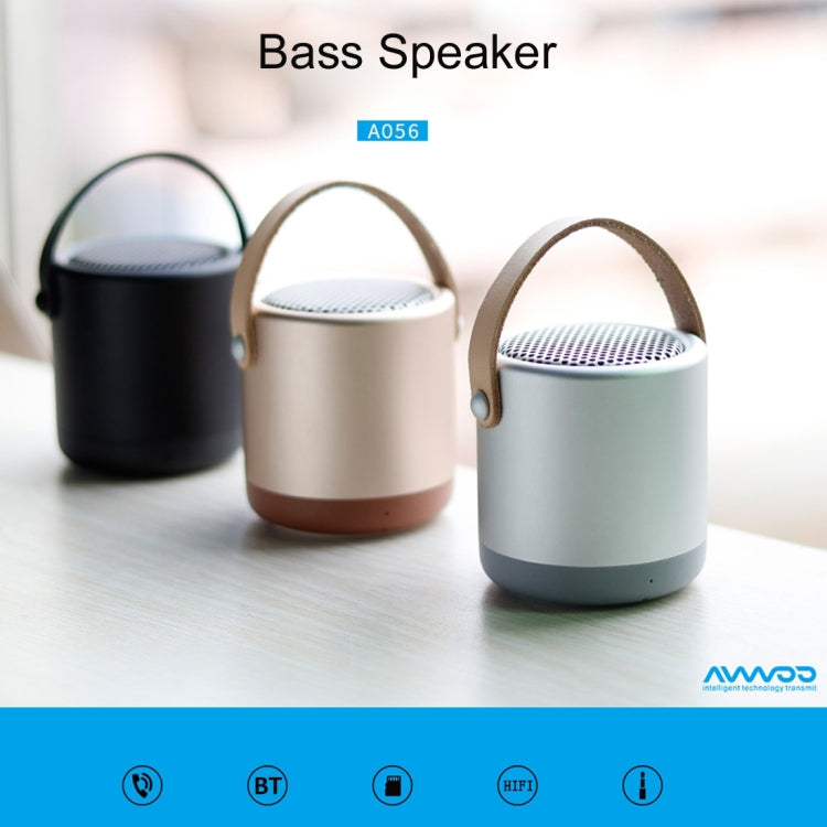 A056  Portable Outdoor Metal Bluetooth V4.1 Speaker with Mic, Support Hands-free & AUX Line In