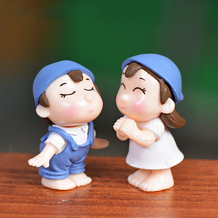 Lovers Smile Garden Dollhouse Decoration Moss Micro Landscape PVC Ornaments