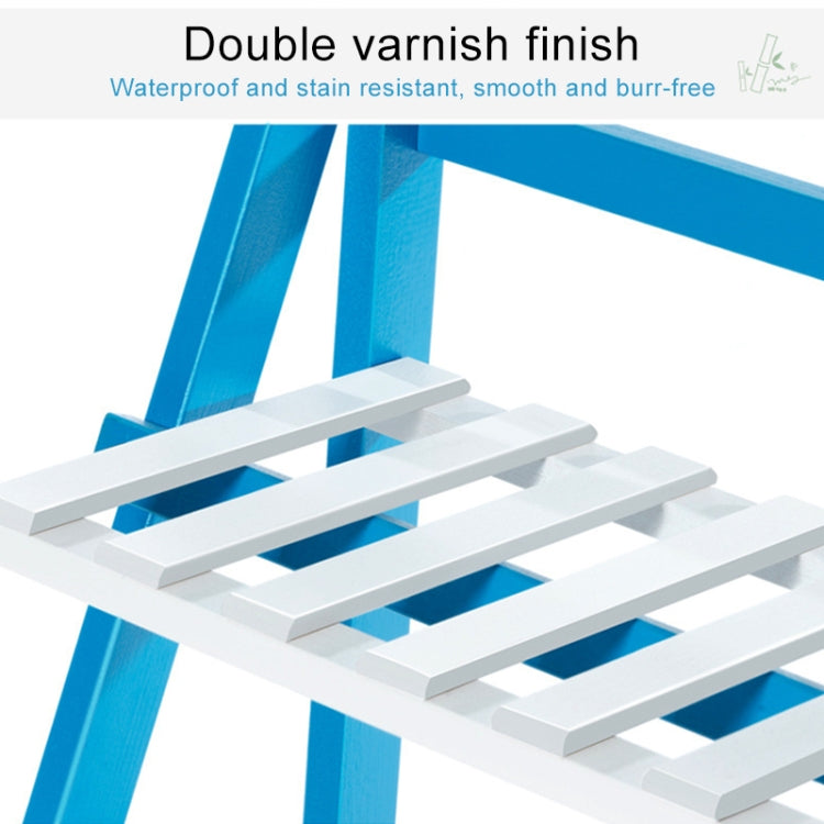 Bamboo 3-Tier Hanging Plant Stand Planter Shelves Flower Pot Storage Rack Folding Display Shelving Plants Shelf, Width: 100cm