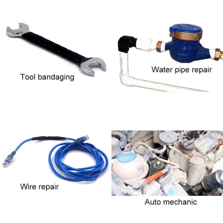 1.5M Multi-function Waterproof High Temperature Resistance Water Pipe Wire Silicone Self-adhesive Tape