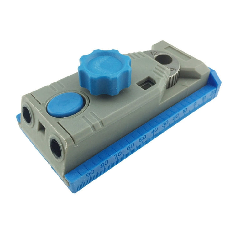 Angular Oblique Woodworking Borehole Locator Sheet Connector with Scale Marking