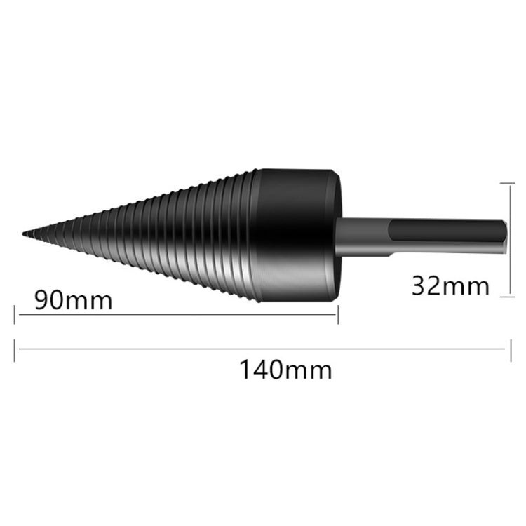 Household Domestic Woodcutter Drill Electric Wooden Split Cone Drill 32mm Round Shank