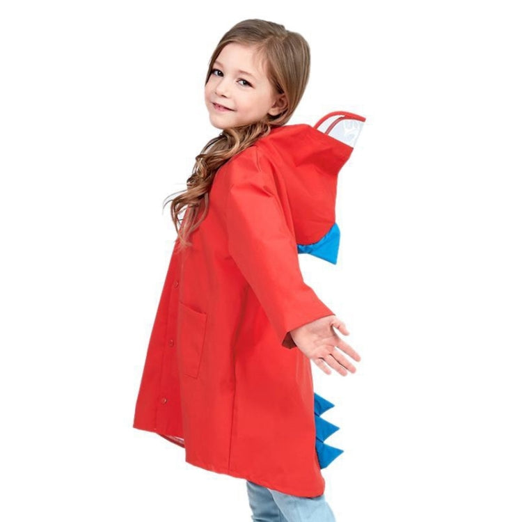 Cartoon Dinosaur Children Fashion Raincoat Size: L