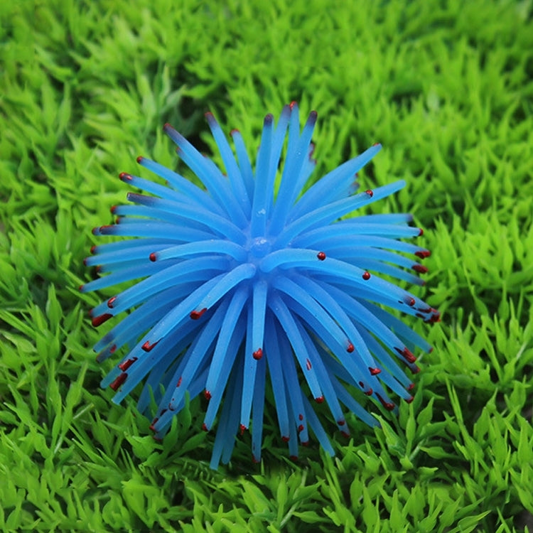 Aquarium Articles Decoration TPR Simulation Sea Urchin Ball Coral with Point, Size: L, Diameter: 13cm