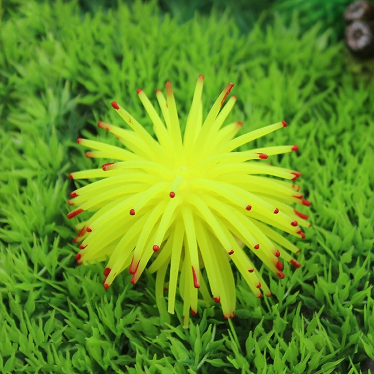 Aquarium Articles Decoration TPR Simulation Sea Urchin Ball Coral with Point, Size: L, Diameter: 13cm