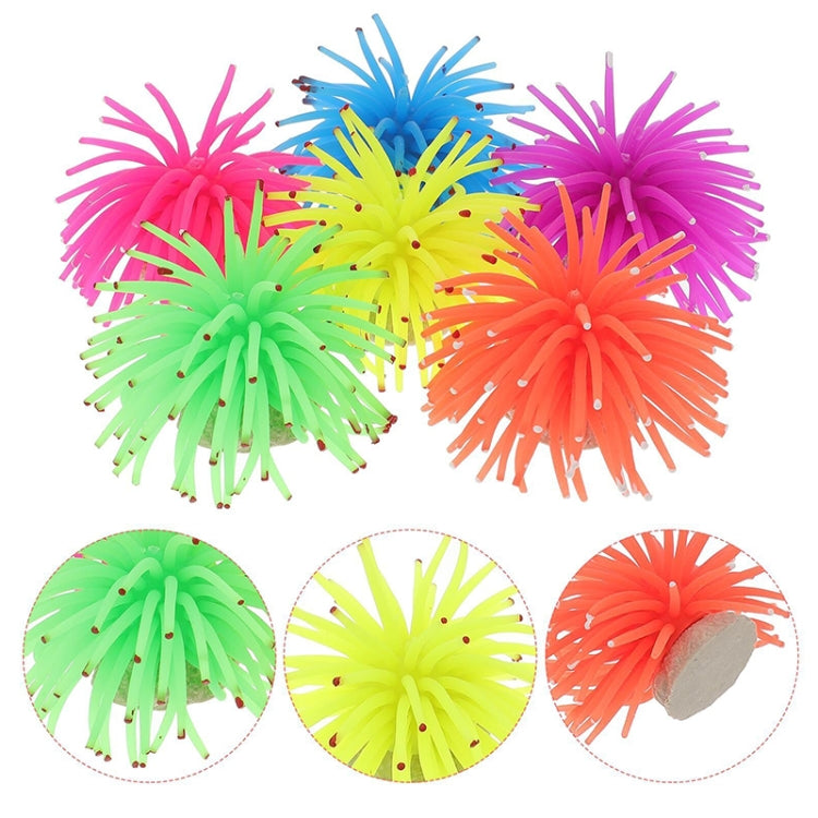 Aquarium Articles Decoration TPR Simulation Sea Urchin Ball Coral with Point, Size: L, Diameter: 13cm