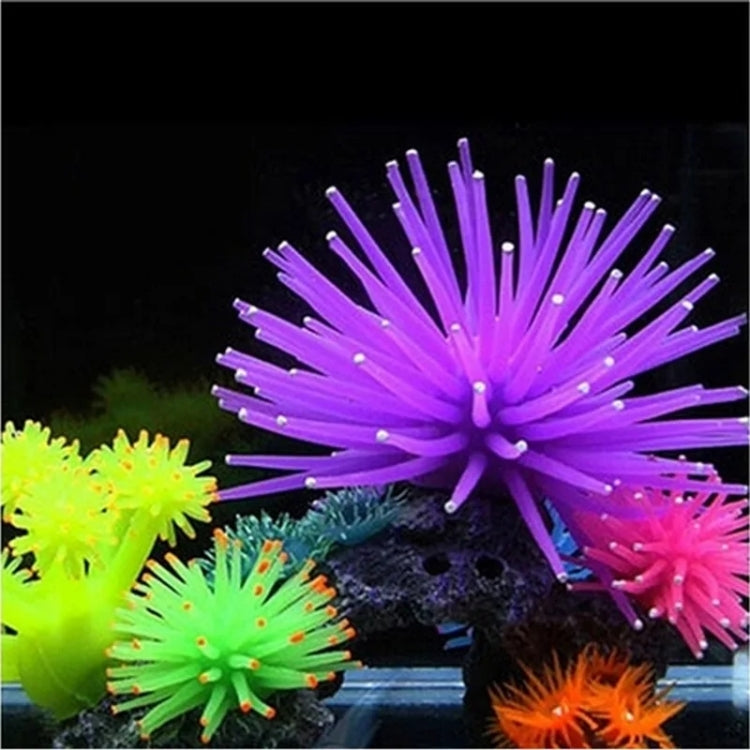 Aquarium Articles Decoration TPR Simulation Sea Urchin Ball Coral with Point, Size: L, Diameter: 13cm