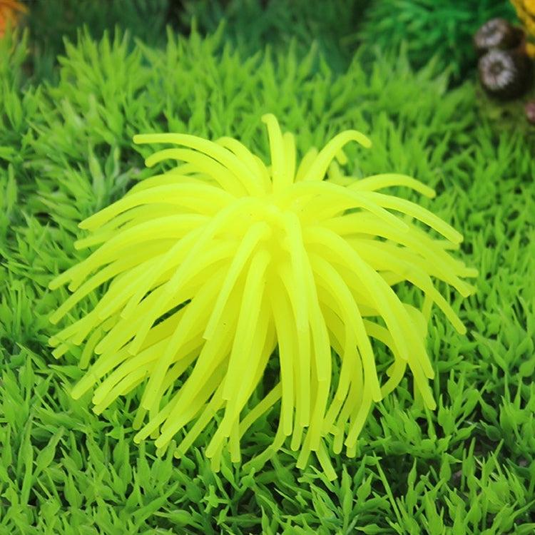 Aquarium Articles Decoration TPR Simulation Sea Urchin Ball Coral, Size: S, Diameter: 7cm