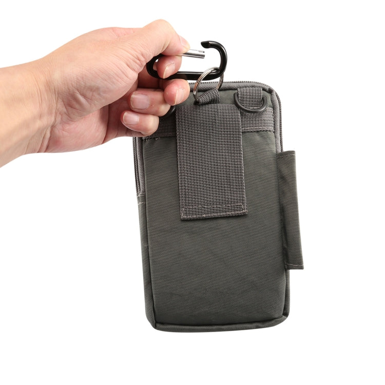 Outdoor Phone Carrying Case Pouch Nylon Crossbody Shoulder Cell Phone Holster Waist Belt Wallet Bag with Carabiner