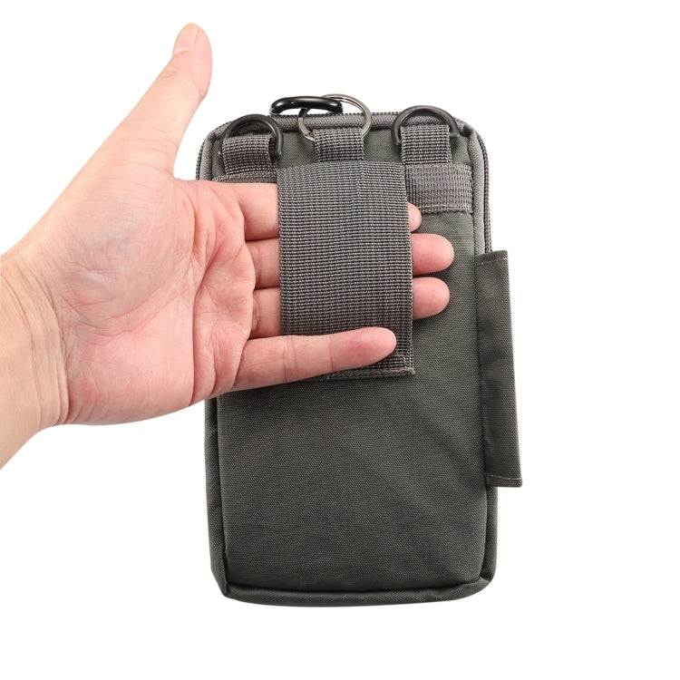 Outdoor Phone Carrying Case Pouch Nylon Crossbody Shoulder Cell Phone Holster Waist Belt Wallet Bag with Carabiner