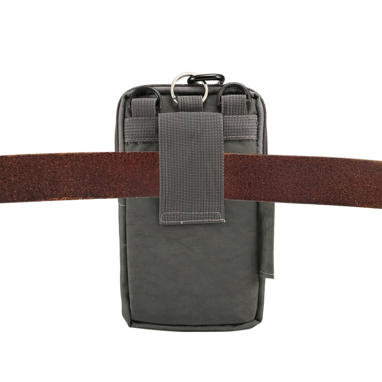 Outdoor Phone Carrying Case Pouch Nylon Crossbody Shoulder Cell Phone Holster Waist Belt Wallet Bag with Carabiner