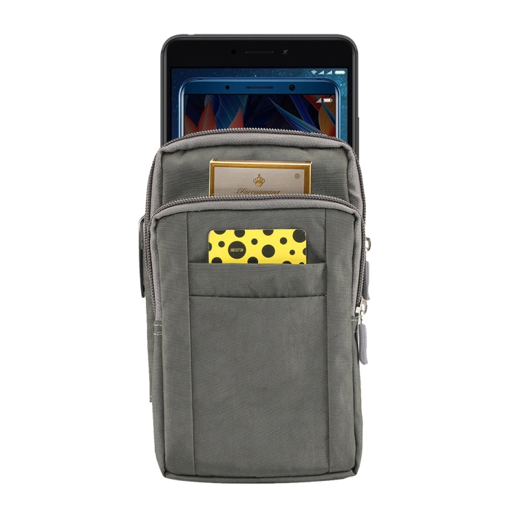 Outdoor Phone Carrying Case Pouch Nylon Crossbody Shoulder Cell Phone Holster Waist Belt Wallet Bag with Carabiner