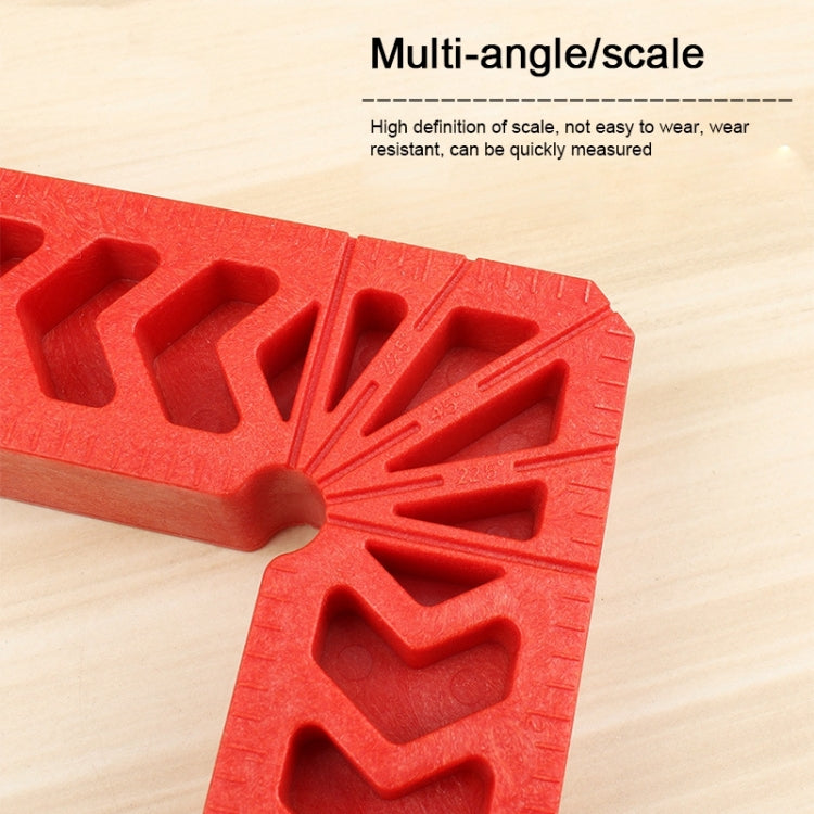 6 Inch Plastic 90 Degree Woodworking Auxiliary Positioner Square Ruler Fixing Tool