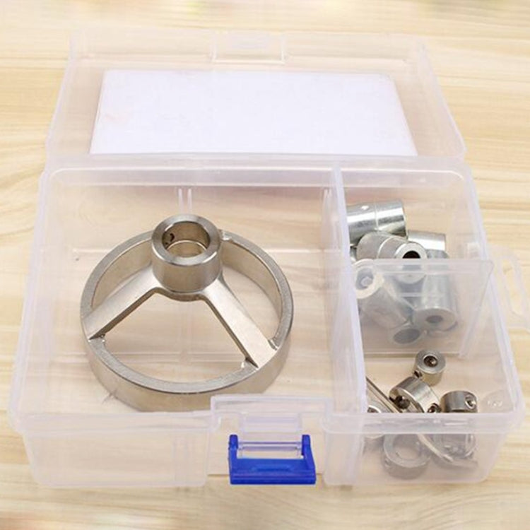 16 in 1 Drill Guide Vertical Pocket Hole Jig 5/6/7/8/9/10/12mm Drill Bit Hole Locator Stainless Steel Woodworking Jig Kit