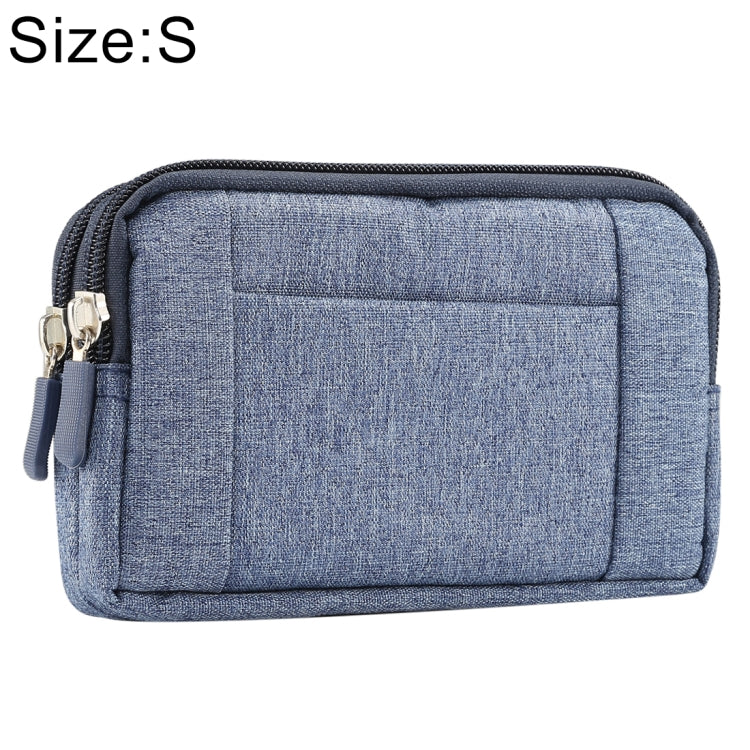 Sports Denim Universal Phone Bag Waist Bag for 5.2 inch or below Smartphones, Size: S