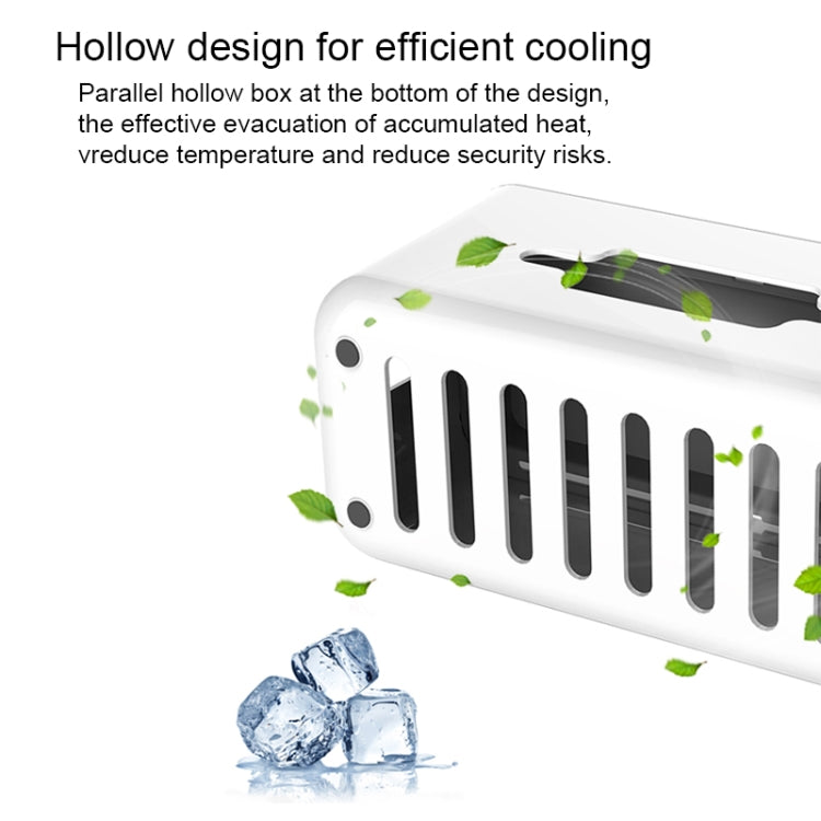 ORICO CMB-18 Separating Design ABS Electrical Socket Storage Box Power Cable Manager Case with Phone / Tablet Holder for Desk, Living Room, Office, Bedroom