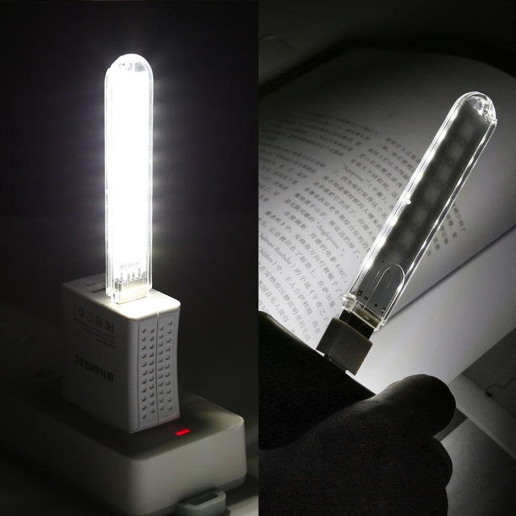 8LEDs 5V 200LM USB LED Book Light Portable Night Light, with Micro Adapter
