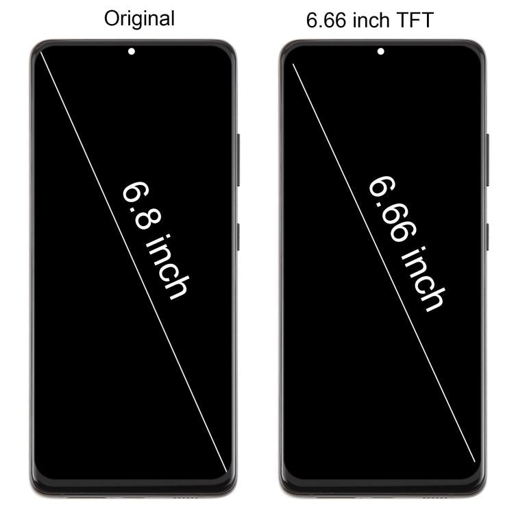 For Samsung Galaxy S21 Ultra SM-G998B 6.66 inch TFT LCD Screen Digitizer Full Assembly with Frame, Not Supporting Fingerprint Identification