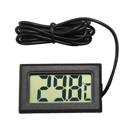 Mini LCD Digital Thermometer for Fridge Freezer, Insert Size 46mm x 26.6mm, Cable Length 1m