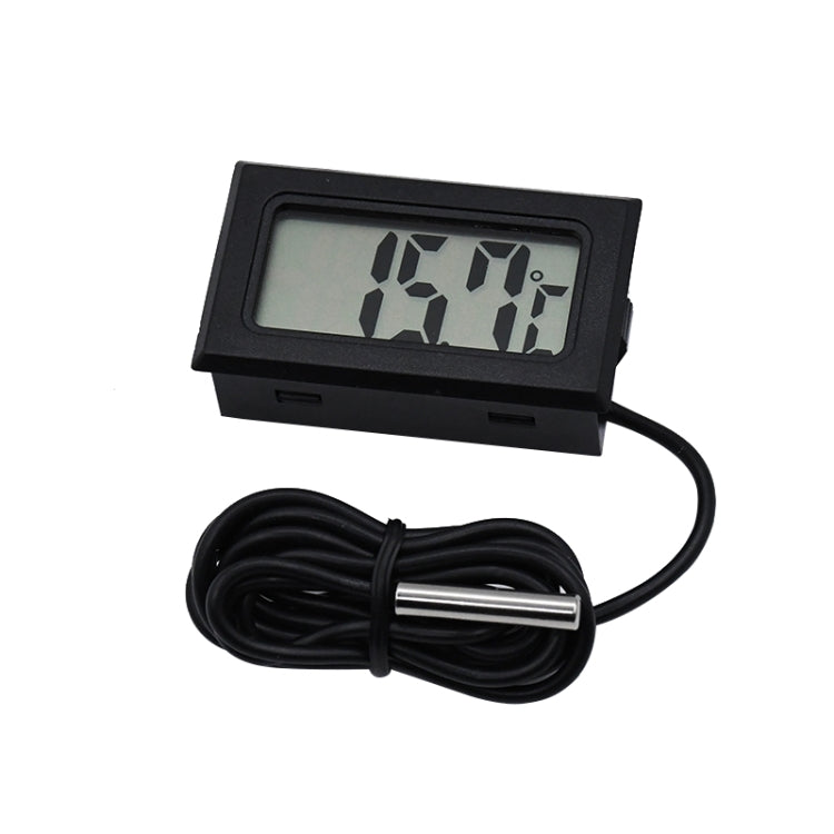 Mini LCD Digital Thermometer for Fridge Freezer, Insert Size 46mm x 26.6mm, Cable Length 1m