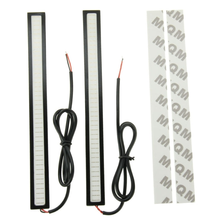2 PCS 6W*2 DRL LED Light Bar Car Light Source Waterproof Daytime Running Lights, DC 12V