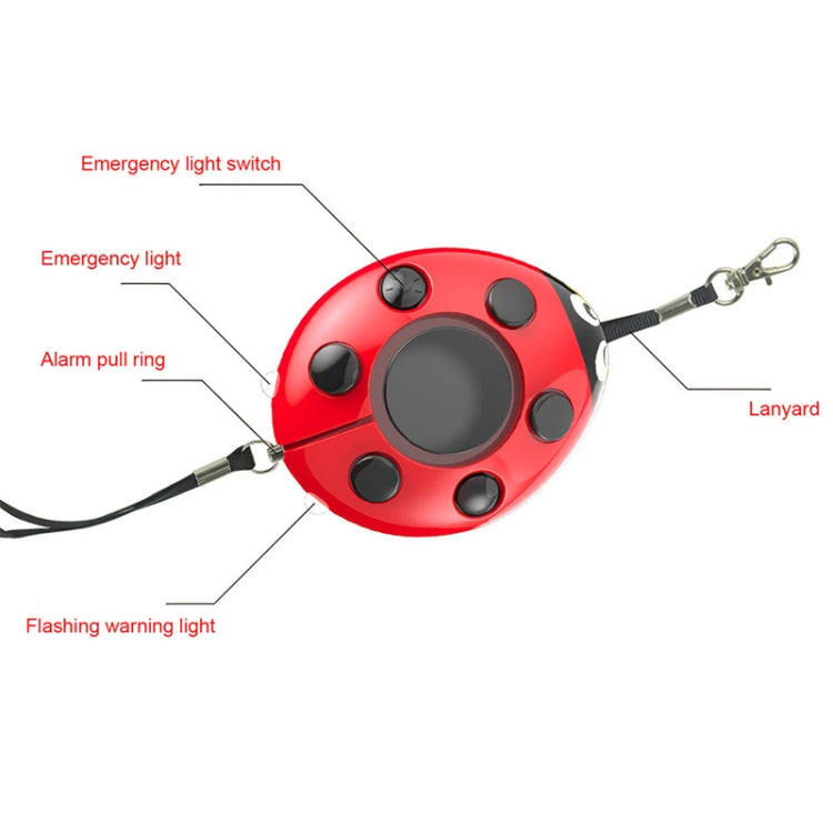 Ladybug Personal Alarm, Self-defense Defend Wolf, Mini Alarm for Girl and Kids