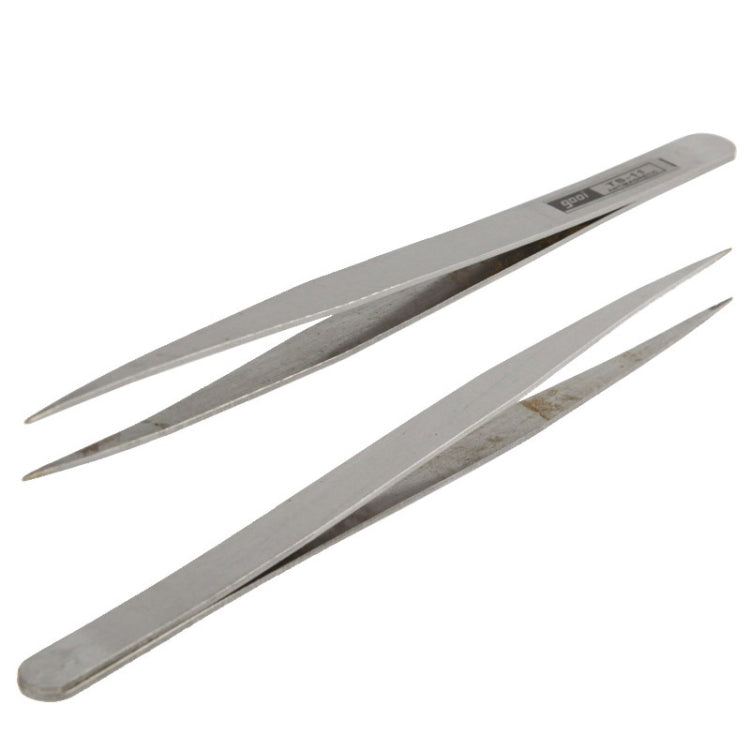 6 PCS Stainless Steel TS-10/ 11/ 12/ 13/ 14/ 15 Straight and Angled Tweezerses