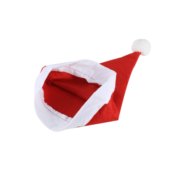 2 PCS Embroidered Christmas Party Santa Hat Non-woven Christmas Hat, Size: 36cm x 29cm