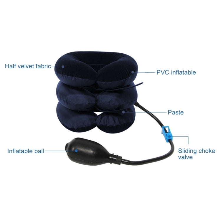 Inflatable Air Cervical Neck Traction Device Soft Head Back Shoulder Neck Ache Massager Headache Pain Relief Relaxation Brace