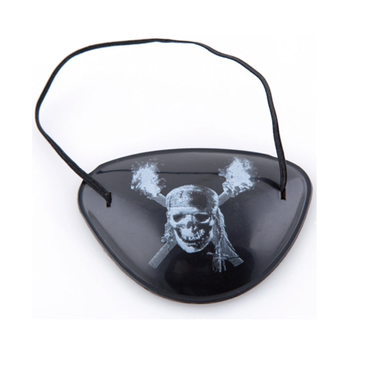 Halloween Props Plastic Pirate Eye Patches, Random Pattern Delivery