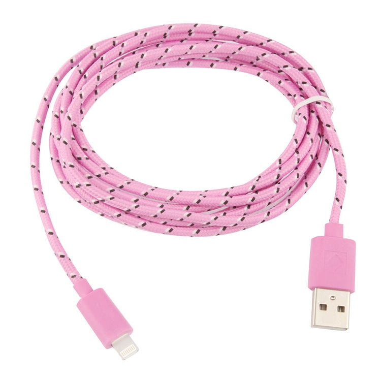 3m Nylon Netting Style USB Data Transfer Charging Cable for iPhone, iPad
