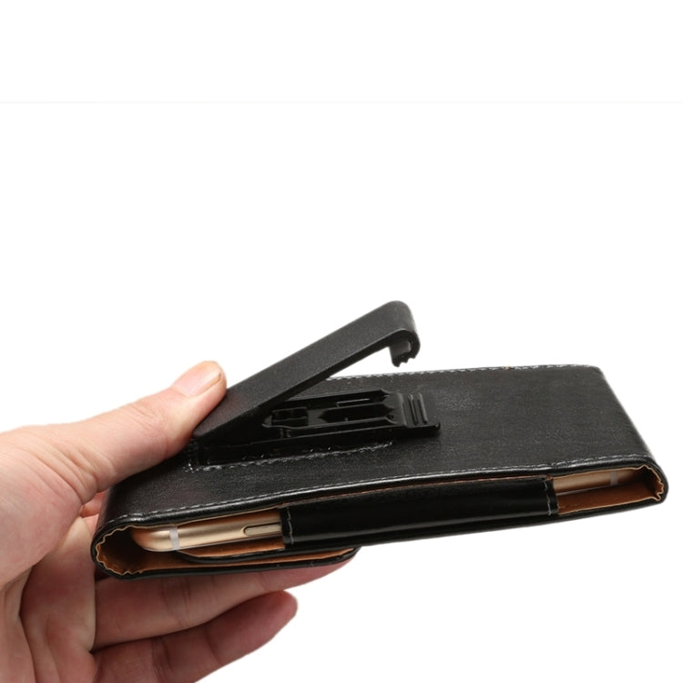 Universal Lambskin Texture Vertical Flip Leather Case / Waist Bag with Rotatable Back Splint for iPhone 6 Plus & 6S Plus, Galaxy Note 8 / Galaxy Note 5 / N920 & S6 Edge Plus / G928 & A8 / A800 & Note IV / N910