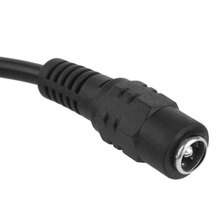 5.5 x 2.1mm Female to 3x Male DC Power Cable Connector with Switch for LED Strip, Length: 30cm
