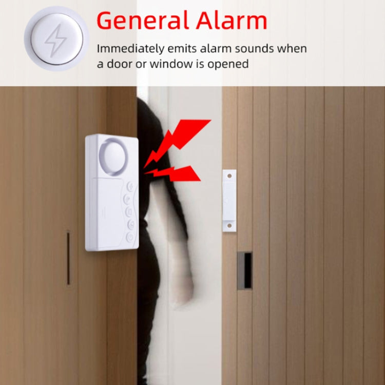 4 in 1 Door Magnet Refrigerator Delayed Door Closing Bell Anti-theft Alarm (3V)