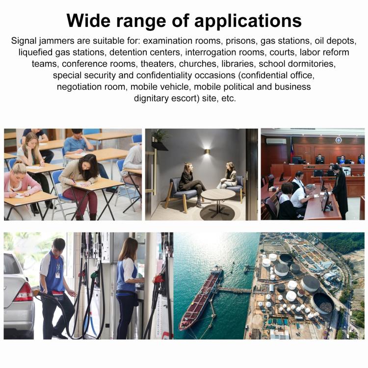 808KB Black, Portable GPS Jammer (Coverage: 5~15m)