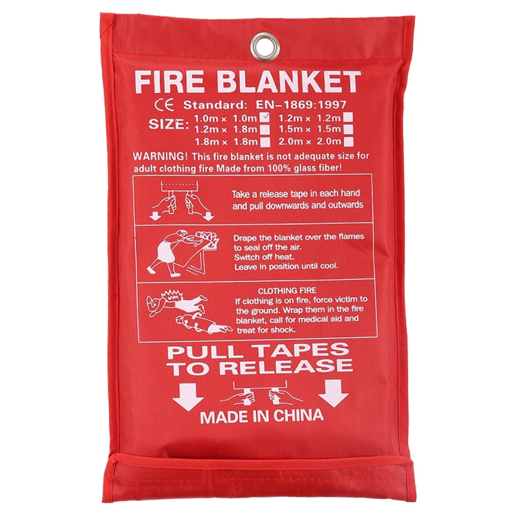 Emergency Survival Fire Blanket Shelter Safety Protector Extinguishers Tent, Size: 1*1m