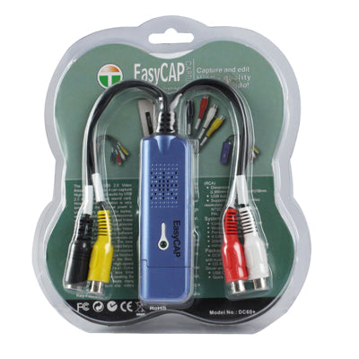 Easycap USB 2.0 Video Capture & Edit with Audio (Supports NTSC/PAL/SECAM, Video format)